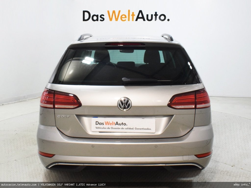 Volkswagen Golf variant 1.6TDI Advance 116CV Diesel de ocasión 5