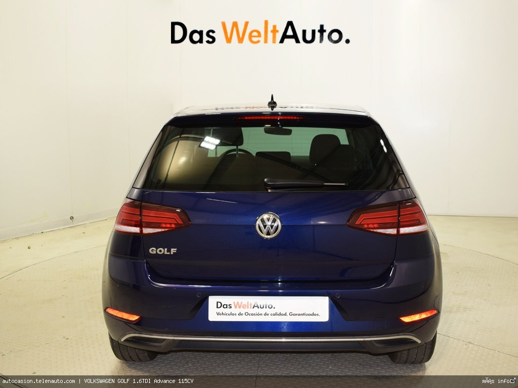 Volkswagen Golf 1.6TDI Advance 115CV Diesel kilometro 0 de segunda mano 5