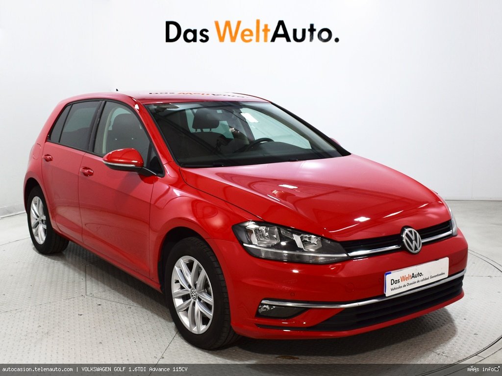 Volkswagen Golf 1.6TDI Advance 115CV Diesel kilometro 0 de ocasión 1