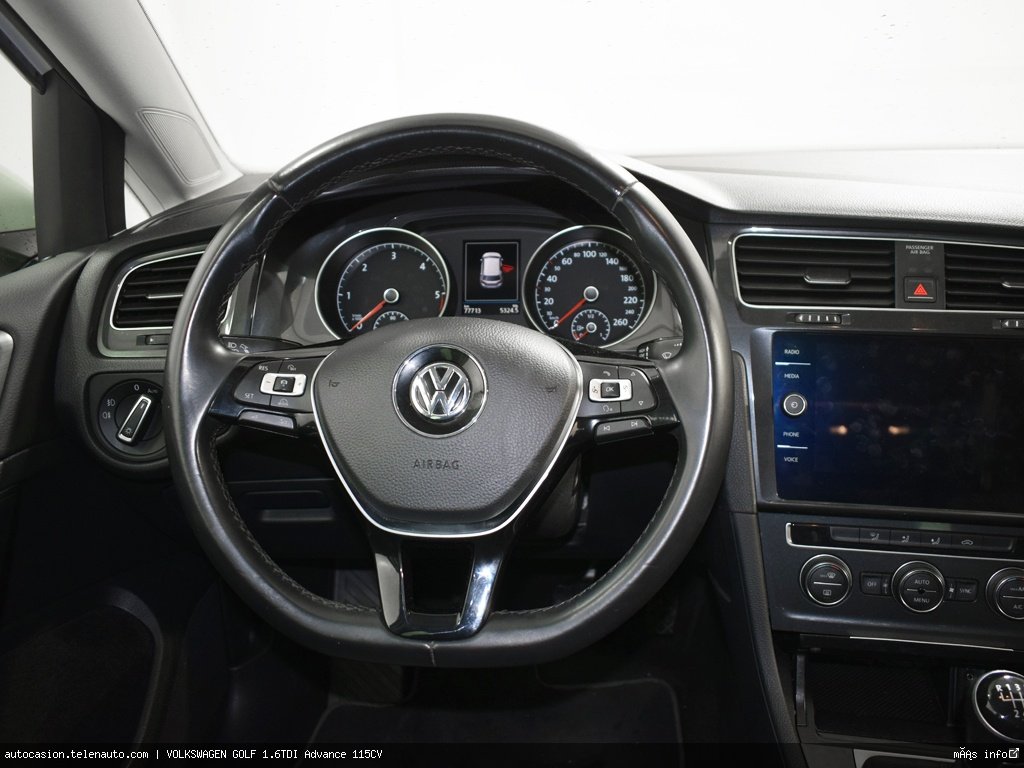 Volkswagen Golf 1.6TDI Advance 115CV Diesel de segunda mano 6