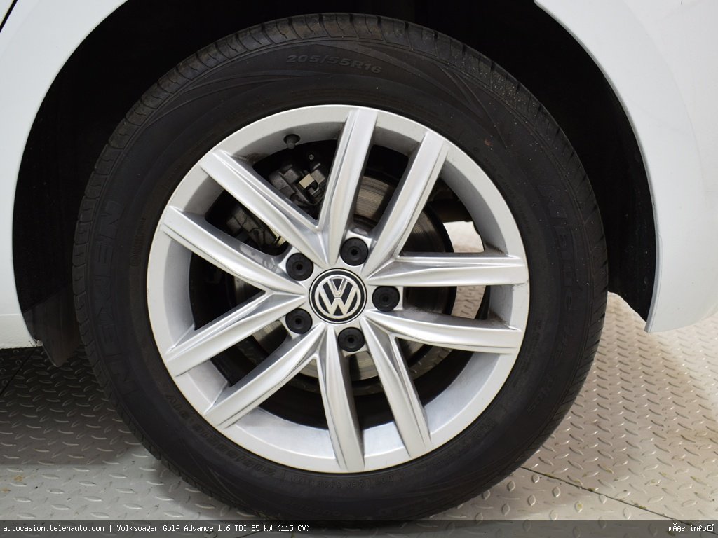 Volkswagen Golf Advance 1.6 TDI 85 kW (115 CV)  de ocasión 10