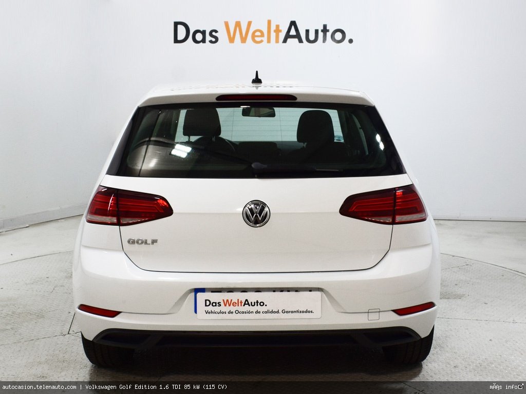 Volkswagen Golf Edition 1.6 TDI 85 kW (115 CV) Diésel de ocasión 5