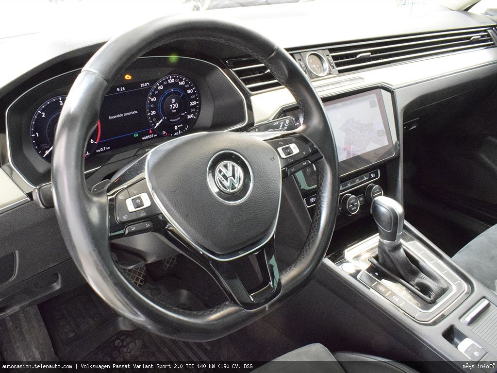 Volkswagen Passat variant Sport 2.0 TDI 140 kW (190 CV) DSG Diésel de ocasión 9