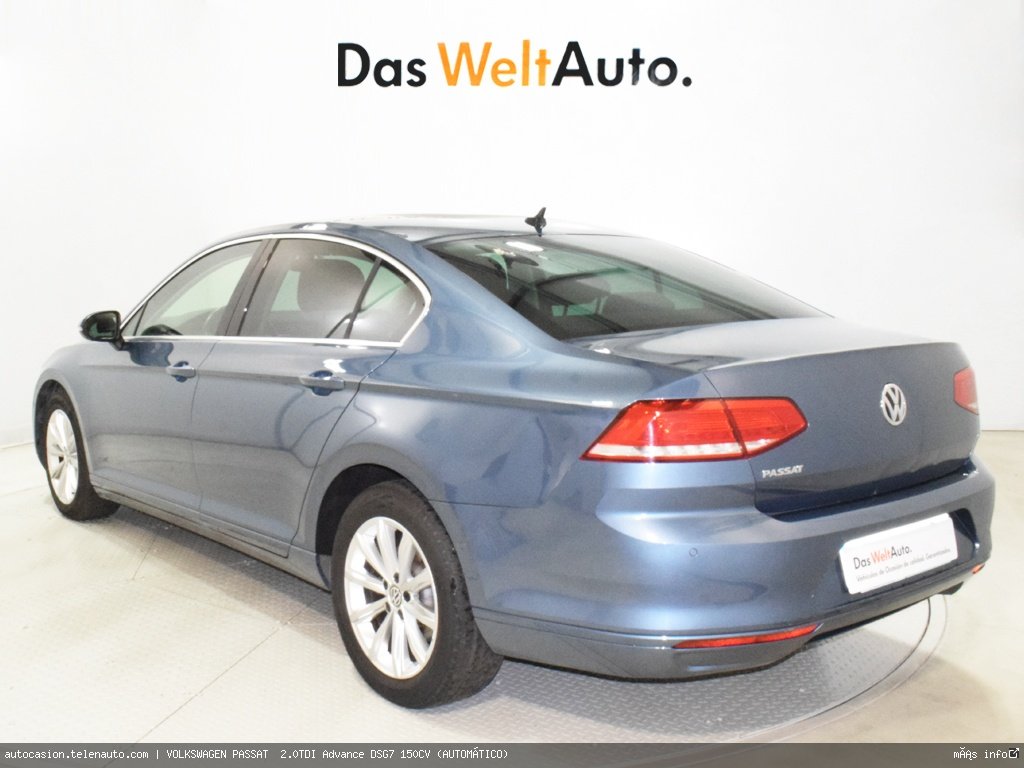 Volkswagen Passat  2.0TDI Advance DSG7 150CV (AUTOMÁTICO) Diesel de segunda mano 4