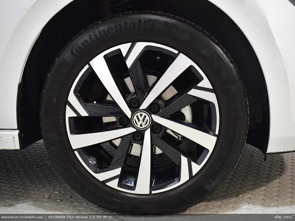 Volkswagen Polo Advance 1.6 TDI 95 CV Gasolina de segunda mano 8