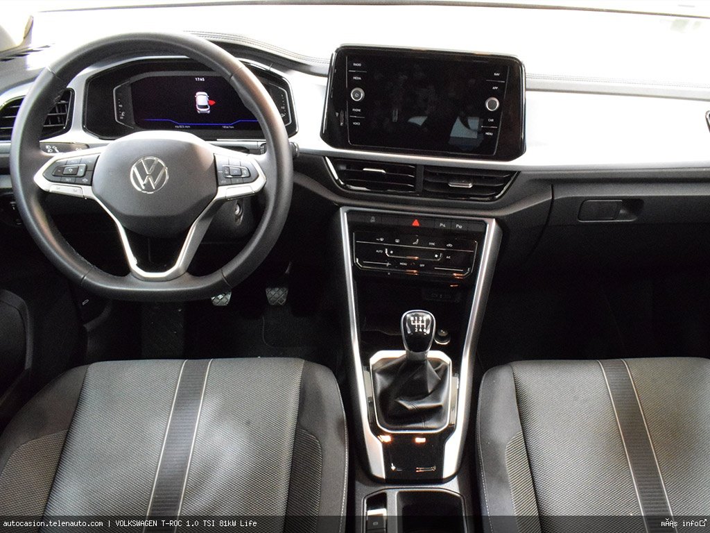 Volkswagen T-roc 1.0 TSI 81kW Life Gasolina seminuevo de segunda mano 5