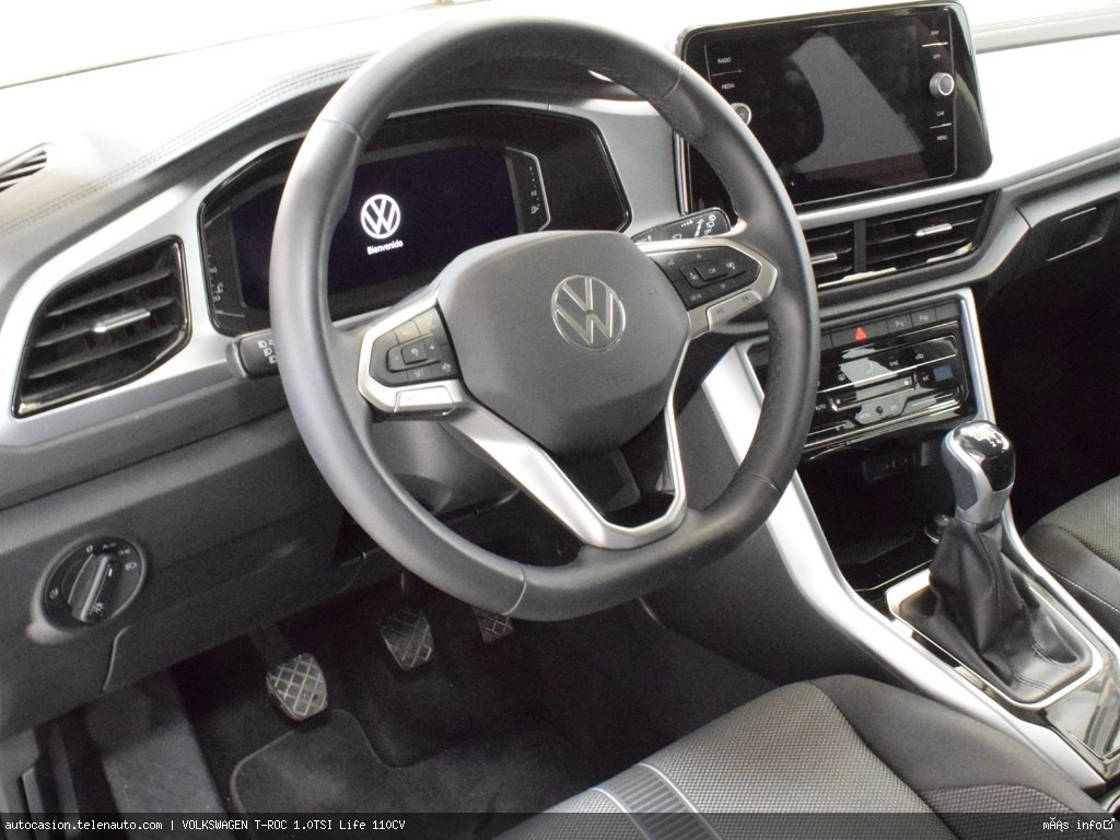 Volkswagen T-roc 1.0TSI Life 110CV  Gasolina seminuevo de ocasión 8