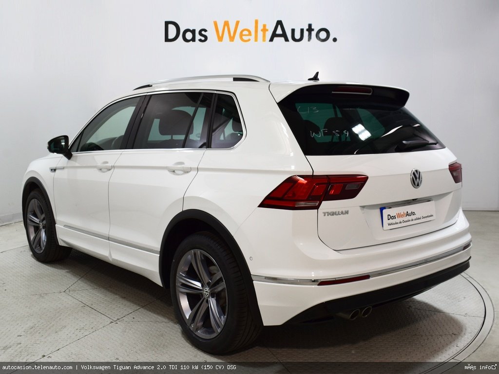 Volkswagen Tiguan Advance 2.0 TDI 110 kW (150 CV) DSG Diésel de segunda mano 3